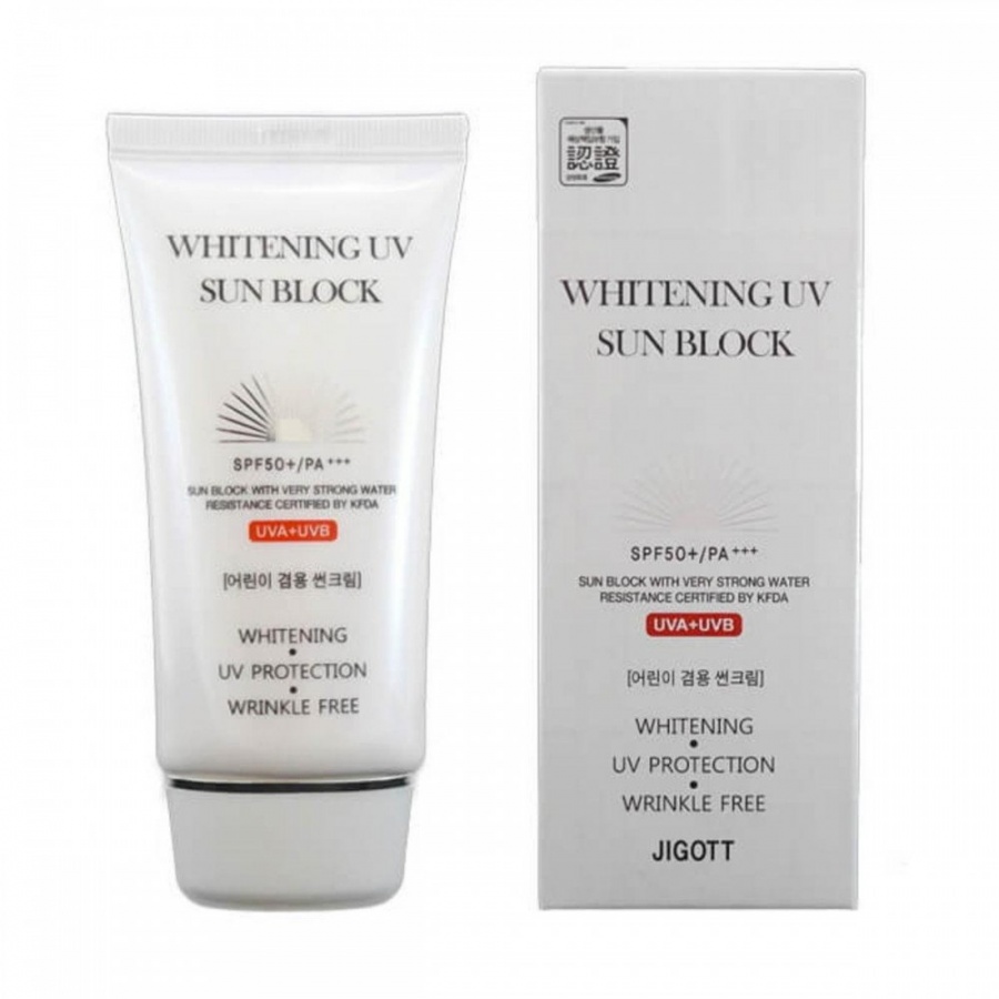 Крем солнцезащитный WHITENING UV SUN BLOCK CREAM SPF50 PA+++, JIGOTT, 70 мл