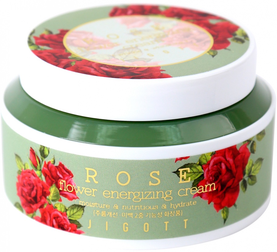 Крем для лица Роза Rose Flower Energizing Cream, Jigott 100 мл
