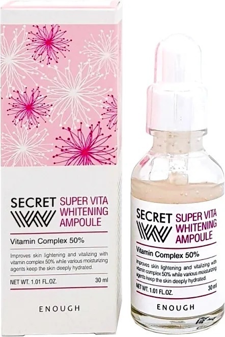 Ампульная сыворотка для лица Secret With multi-vita brightening ampoule, Enough, 30 мл