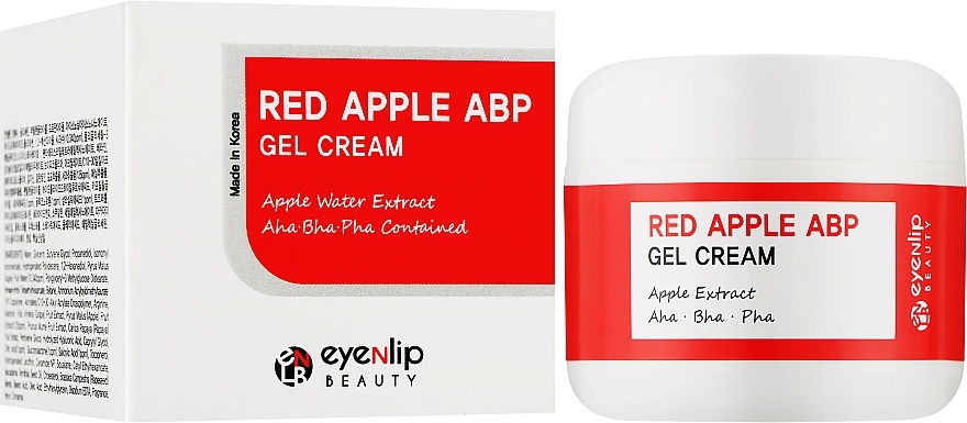 Гель-крем для лица легкий с AHA,BHA и PHA кислотами и экстрактом яблока Red Apple ABP Gel Cream, EYENLIP, 50 мл
