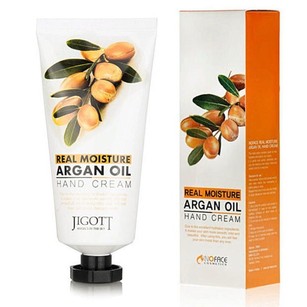 Увлажняющий крем для рук с аргановым маслом Real Moisture Argan Oil Hand Cream, Jigott 100 мл