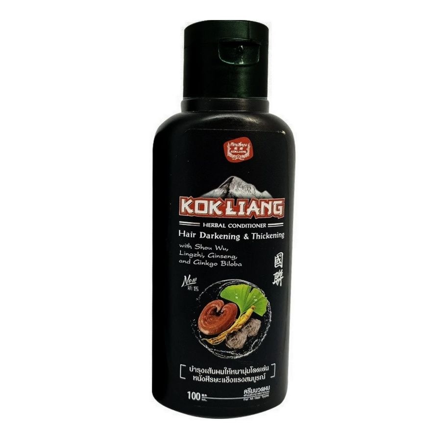 Натуральный травяной шампунь для темных волос Herbal Shampoo Hair Darkening & Thickening, Kokliang, 100 мл