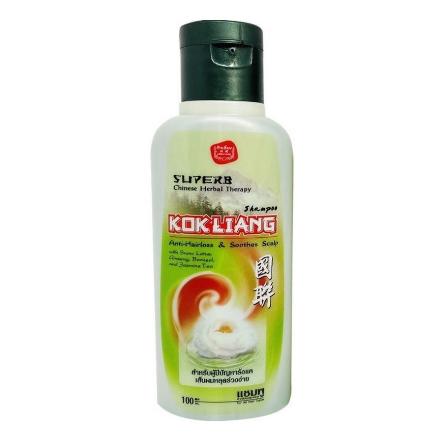 Натуральный травяной шампунь против перхоти Chinese Herbal Therapy Anti-Hairloss & Soothes Scalp Shampoo, Kokliang, 100 мл