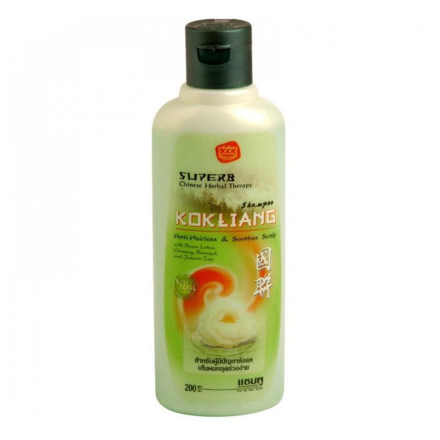 Натуральный травяной шампунь против перхоти Chinese Herbal Therapy Anti-Hairloss & Soothes Scalp Shampoo, Kokliang, 200 мл
