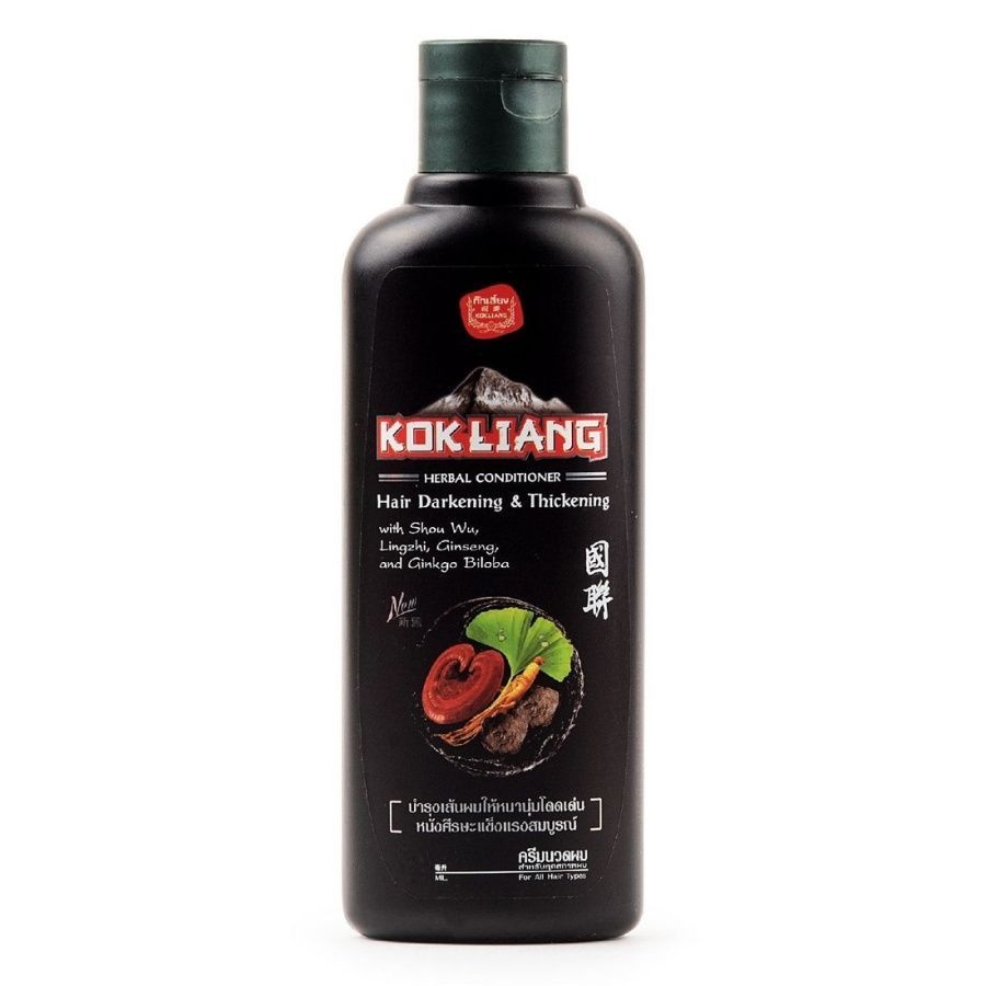 Натуральный травяной кондиционер для темных волос Herbal Conditioner Hair Darkening & Thickening, Kokliang, 100 мл