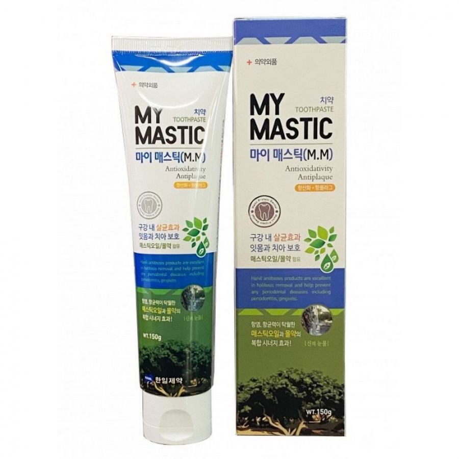 Зубная паста с маслом мастики My Mastic toothpste, Hanil, 150 г