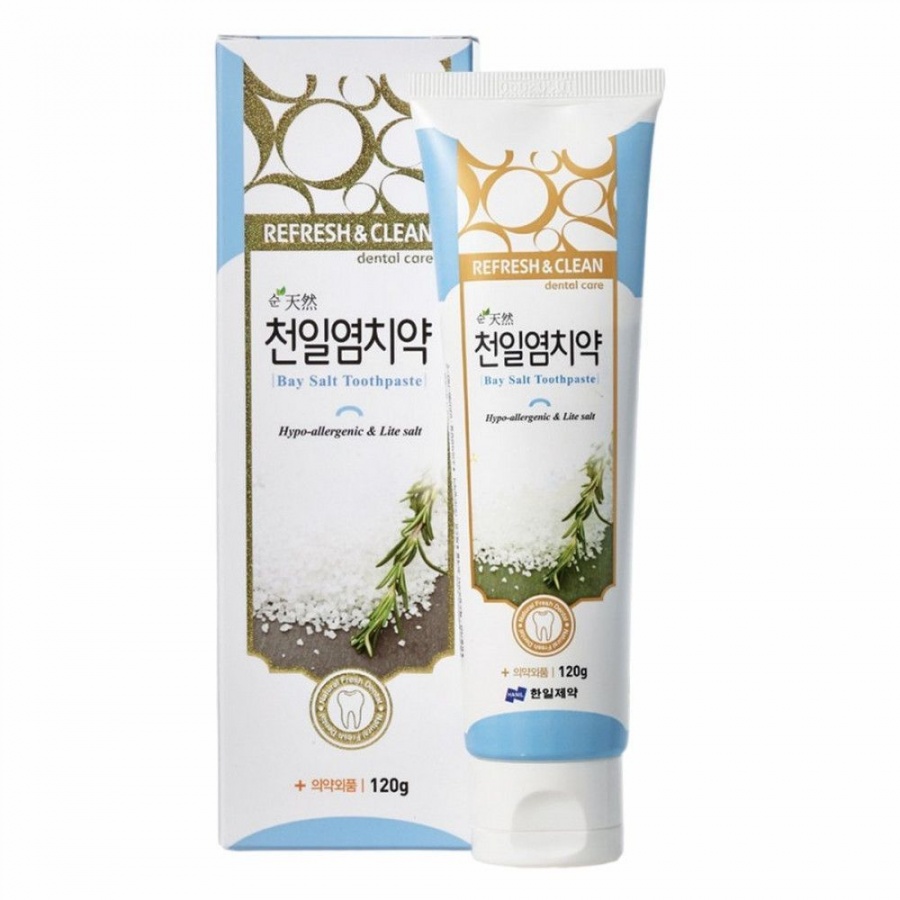 Зубная паста с морской солью Refresh & Clean Dental Clean Bay Salt toothpaste, Hanil, 120 г