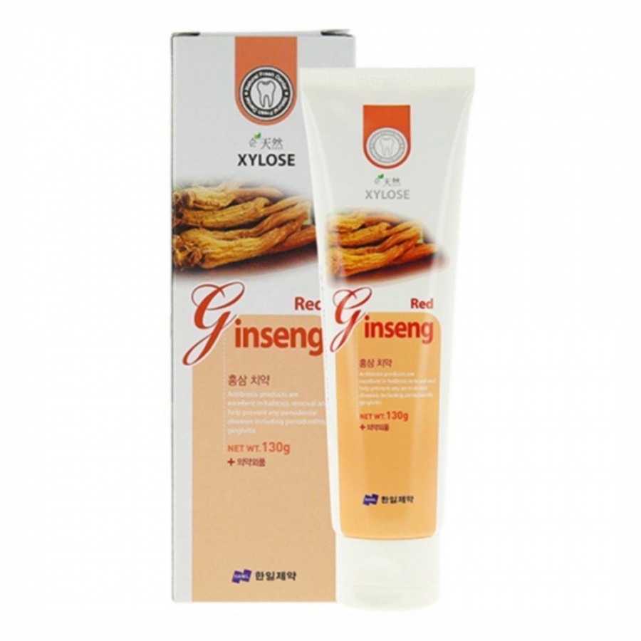 Зубная паста с экстрактом красного женьшеня Special XYLOS Red Ginseng, Hanil, 130 г