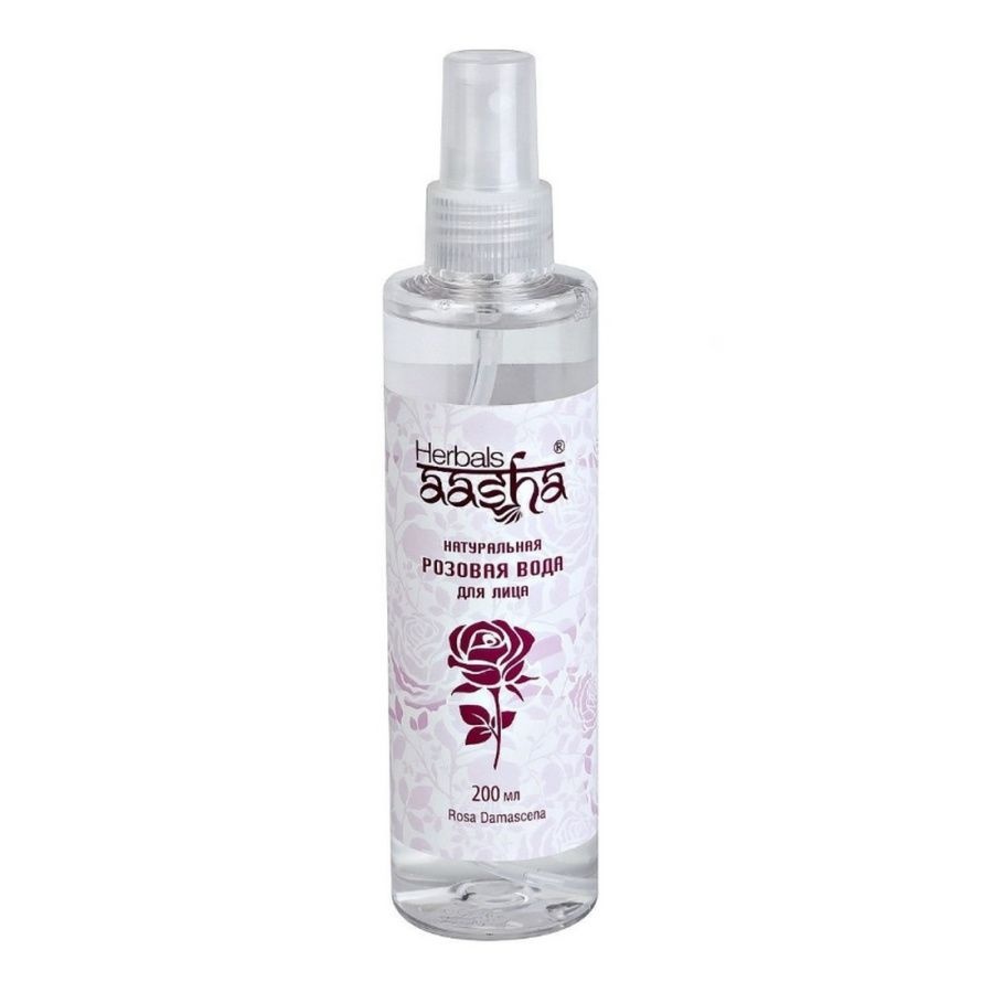 Розовая вода-спрей натуральная, Aasha Herbals, 200 мл