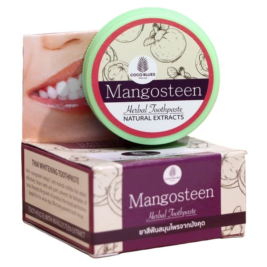 Травяная зубная паста с экстрактом мангостина Mangosteen Herbal Toothpaste, Coco Blues, 30 г