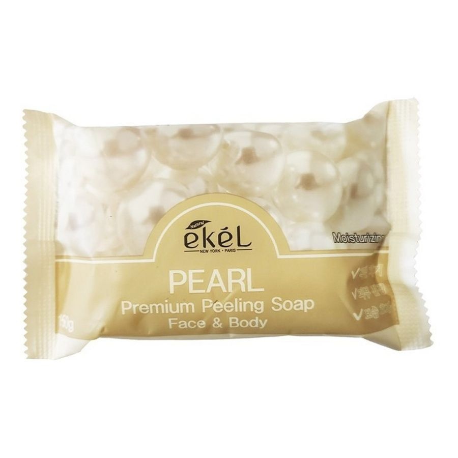 Мыло косметическое с экстрактом жемчуга Peeling Soap Pearl, Ekel, 150 г