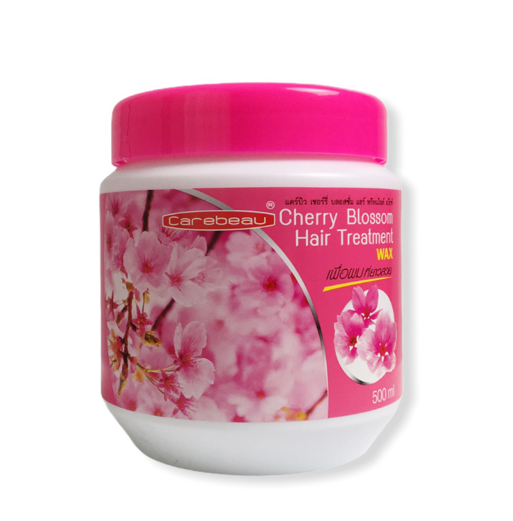 Восстанавливающая маска для волос с экстрактом цветов вишни Hair Treatment Cherry Blossom Wax, Carebeau 500 мл