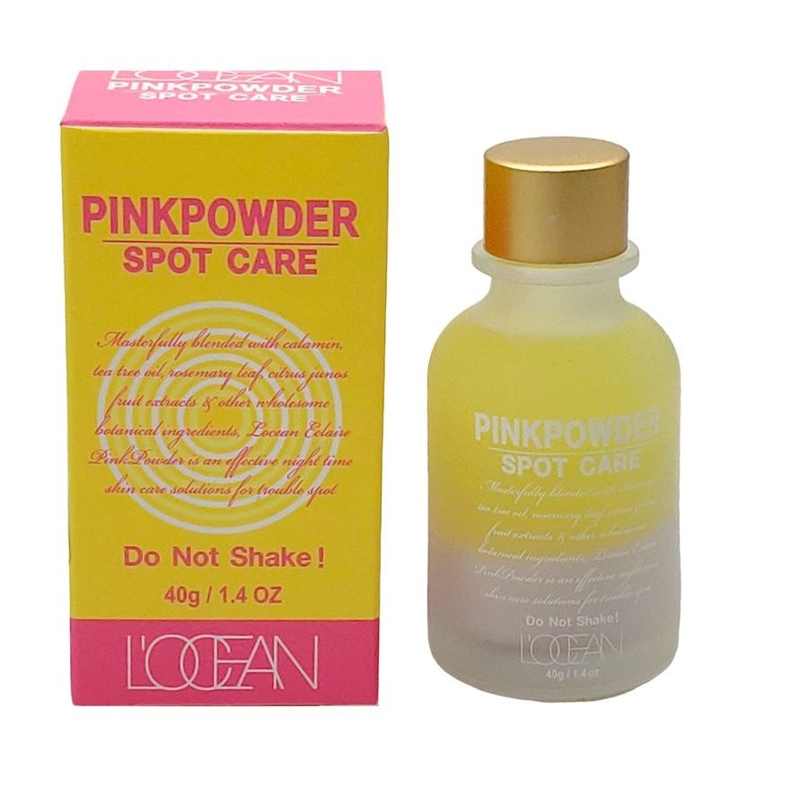 Розовая пудра с сывороткой для проблемной кожи Eclaire Pink Powder, L’ocean, 40 г