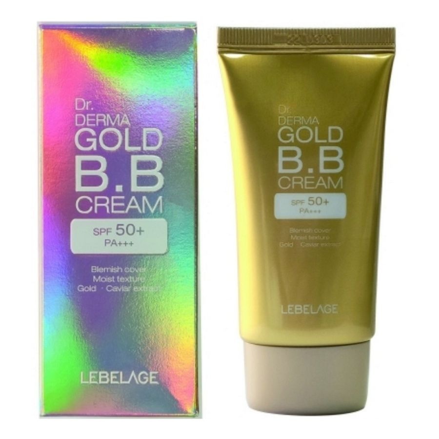 BB-крем увлажняющий с золотом Dr. Derma Gold BB Cream Spf 50+ Pa+++, Lebelage, 30 мл