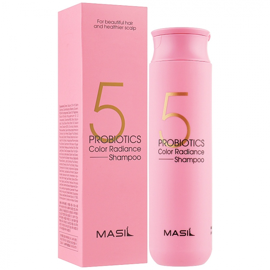 Шампунь для окрашенных волос с пробиотиками для защиты цвета 5 Probiotics Color Radiance Shampoo, Masil 300 мл