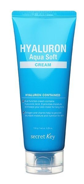 Гиалуроновый крем для увлажнения и омоложения кожи Hyaluron Aqua Soft Cream, Secret Key 150 г