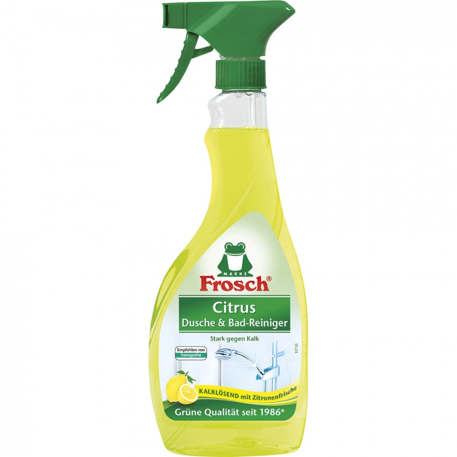 Средство для очистки ванны и душа Лимон, Frosch 500 мл с распылителем