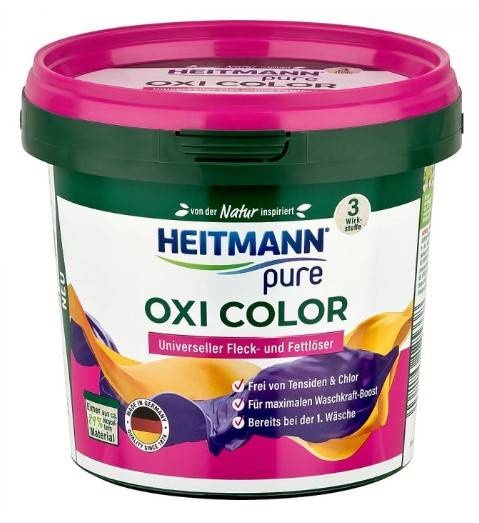 Пятновыводитель для вещей универсальный Pure Oxi Color, Heitmann 500 г