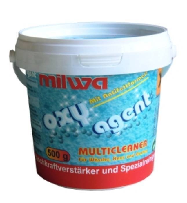 Универсальный кислородный пятновыводитель для стирки и уборки Oxy Agent Multicleaner, Milwa 500 г