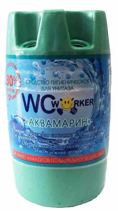  Гигиеническое средство для унитаза Аквамарин, WCworker 135 г