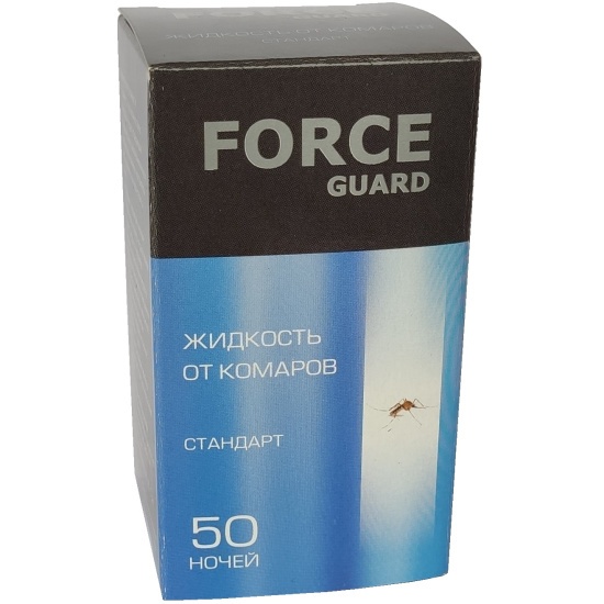 Дополнительный флакон для электрофумигатора синий 50 ночей, Force Guard