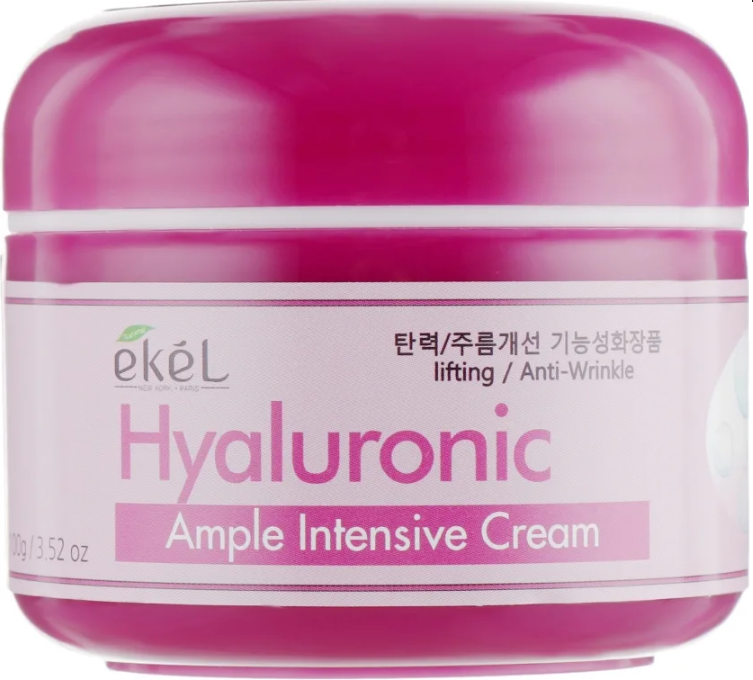 Интенсивный крем по уходу за кожей лица с гиалуроновой кислотой Ample Intensive Cream Hyaluronic Acid, Ekel 100 г