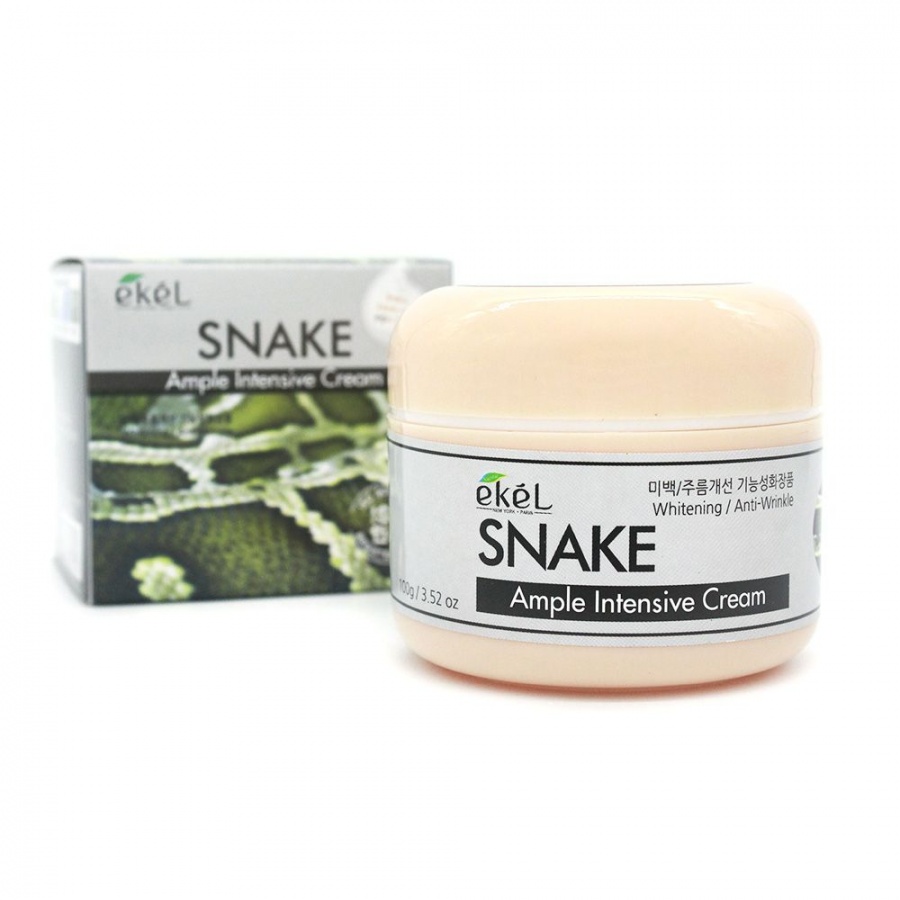 Ample Intensive Cream Snake Интенсивный крем по уходу за кожей лица с пептидом змеи, Ekel 100 г