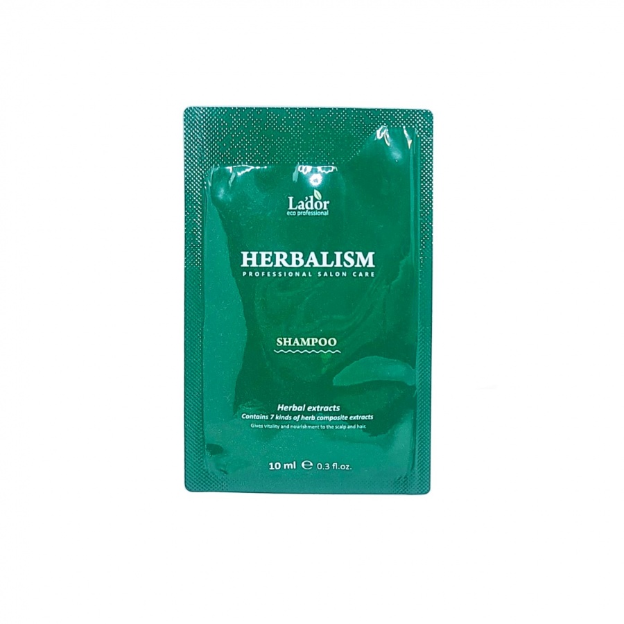 Шампунь для волос успокаивающий Herbalism Shampoo, Lador 10 мл (пробник)