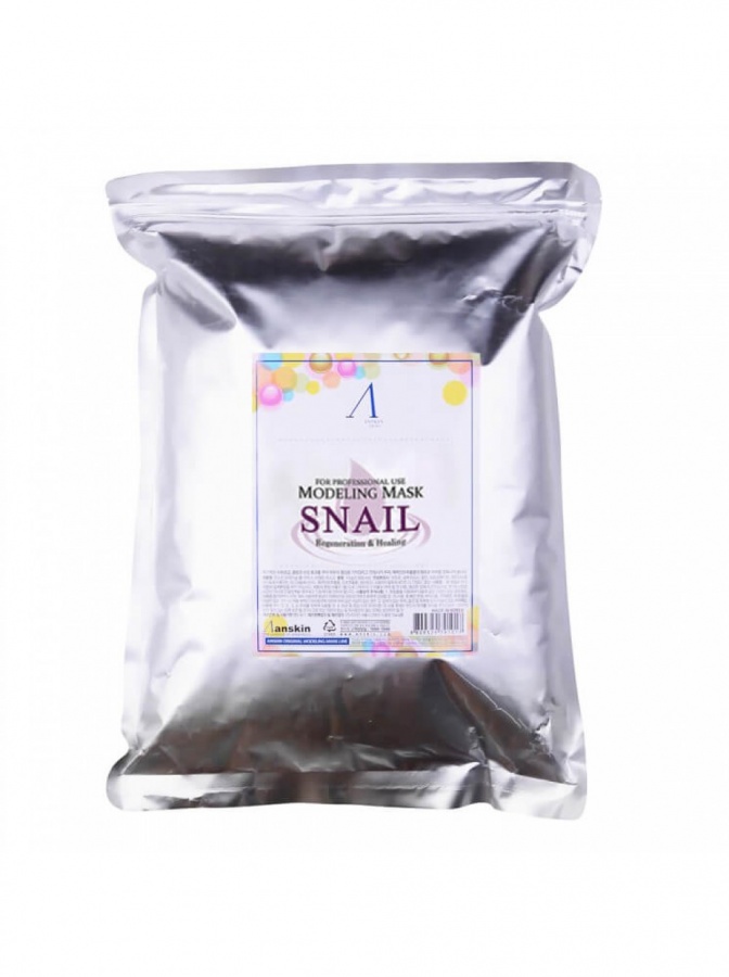 Альгинатная маска с муцином улитки Snail Modeling Mask, Anskin 500 г 
