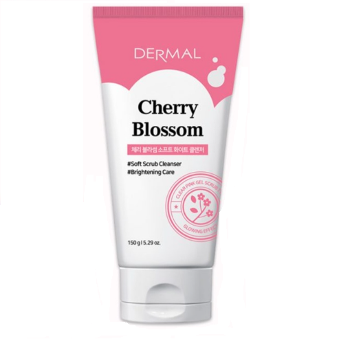 Гель с микрогранулами для умывания с экстрактом цветов сакуры Cherry Blossom, Dermal, 150 г 