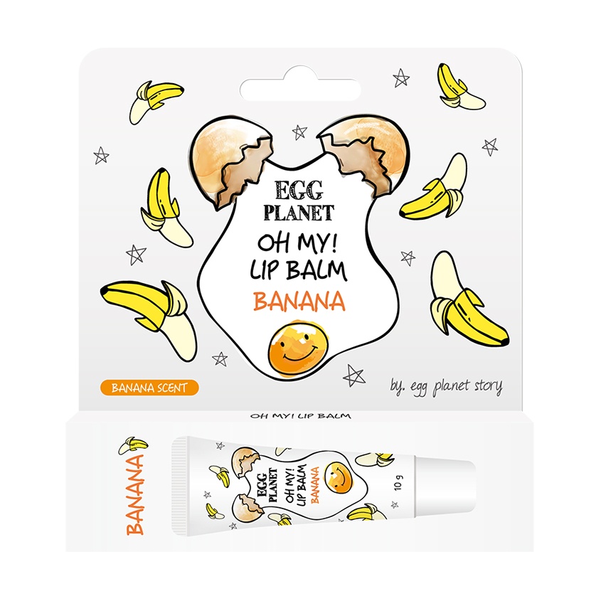 Бальзам для губ EGGPLANET OH MY LIP BALM BANANA, DAENG GI MEO RI, 10 г