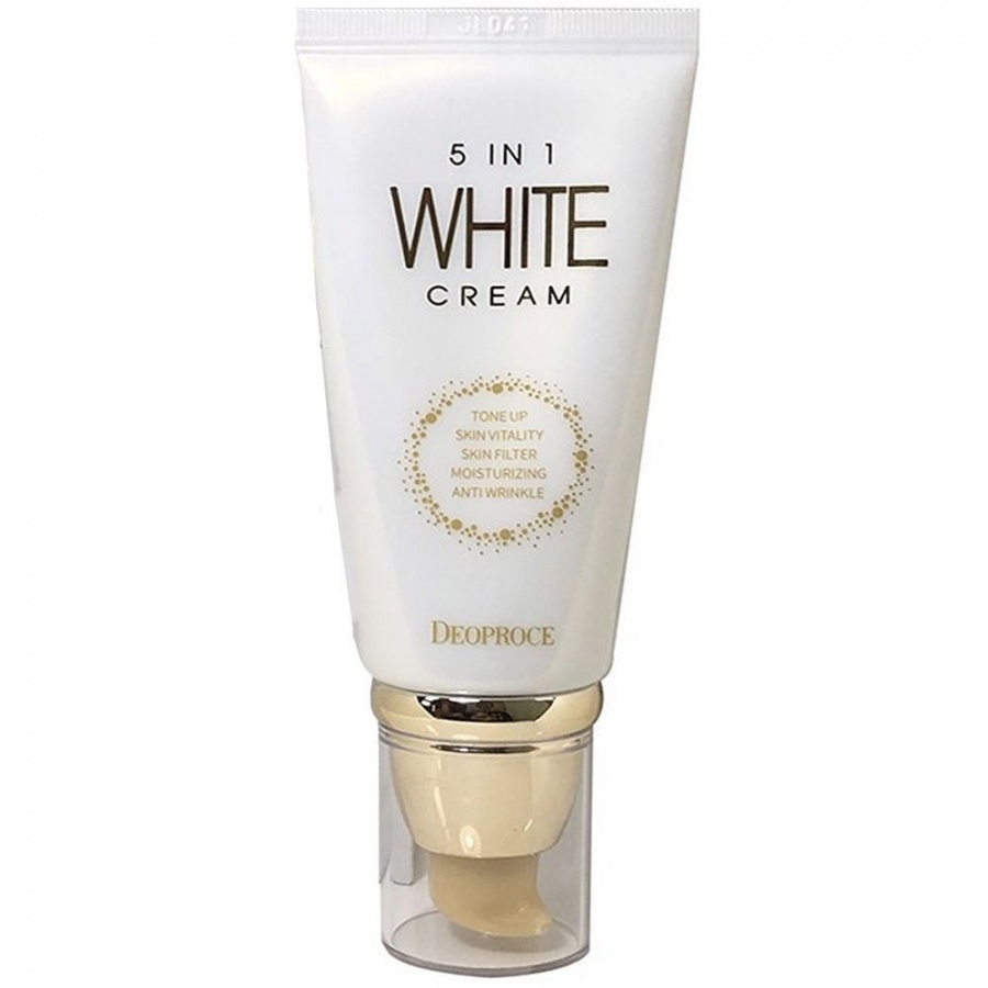 Крем для лица осветляющий многофункциональный 5 IN 1 WHITE CREAM, DEOPROCE, 50 г