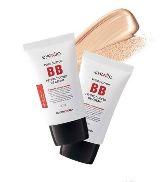 Крем тональный Pure cotton perfect cover bb cream 21 Light Beige, EYENLIP, 30 г