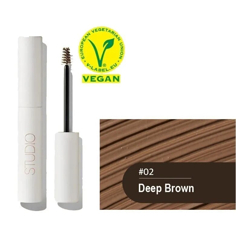 Тушь Studio Slim Brow Mascara 02 Deep Brown, THE SAEM 