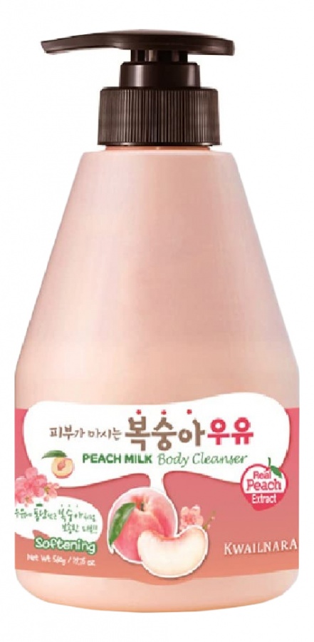 Гель для душа Kwailnara Peach Milk Body Cleanser, WELCOS, 560 г