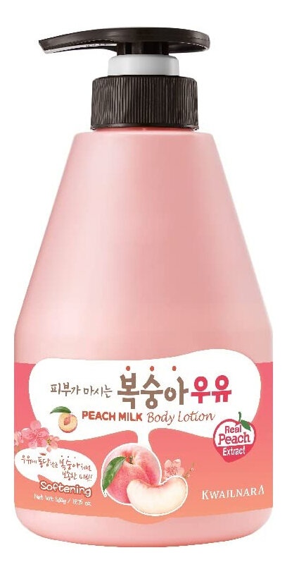 Лосьон для тела Kwailnara Peach Milk Body Lotion, WELCOS, 560 г