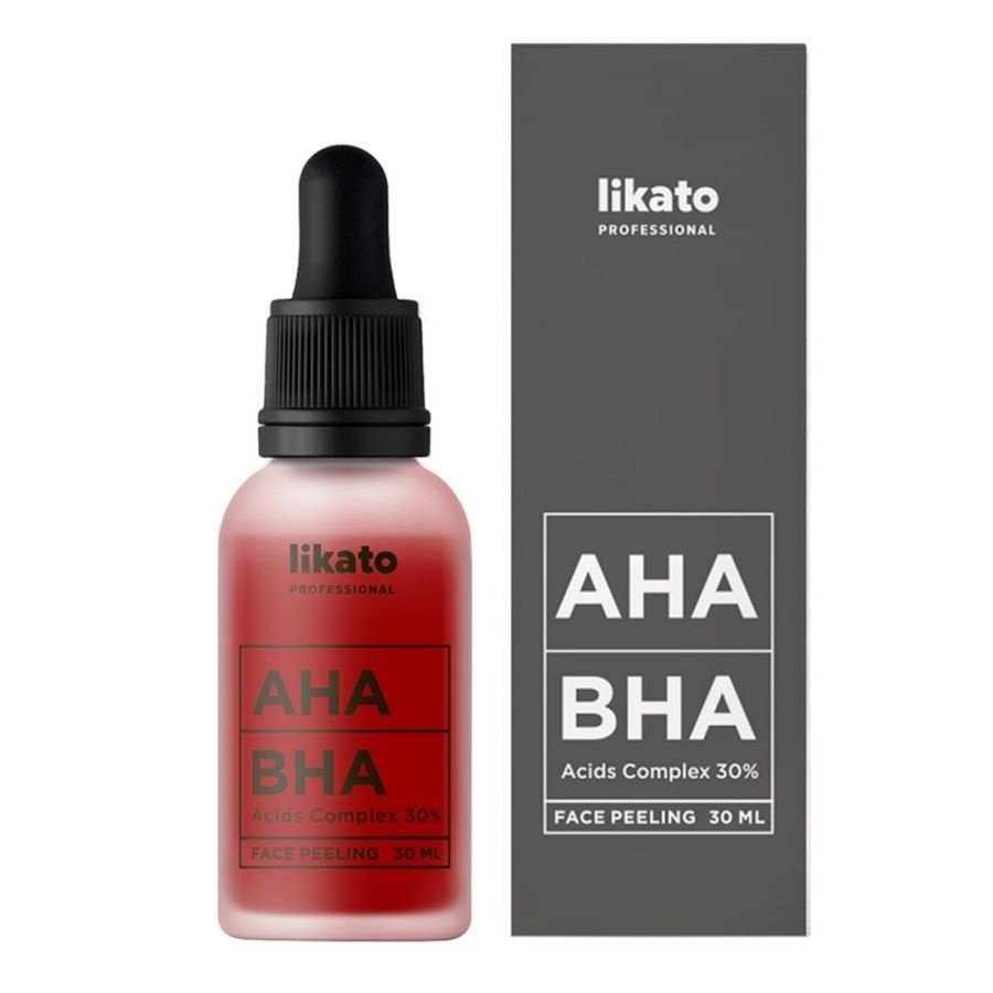 Мультикислотный пилинг для лица с AHA+BHA 30%, Likato 30 мл