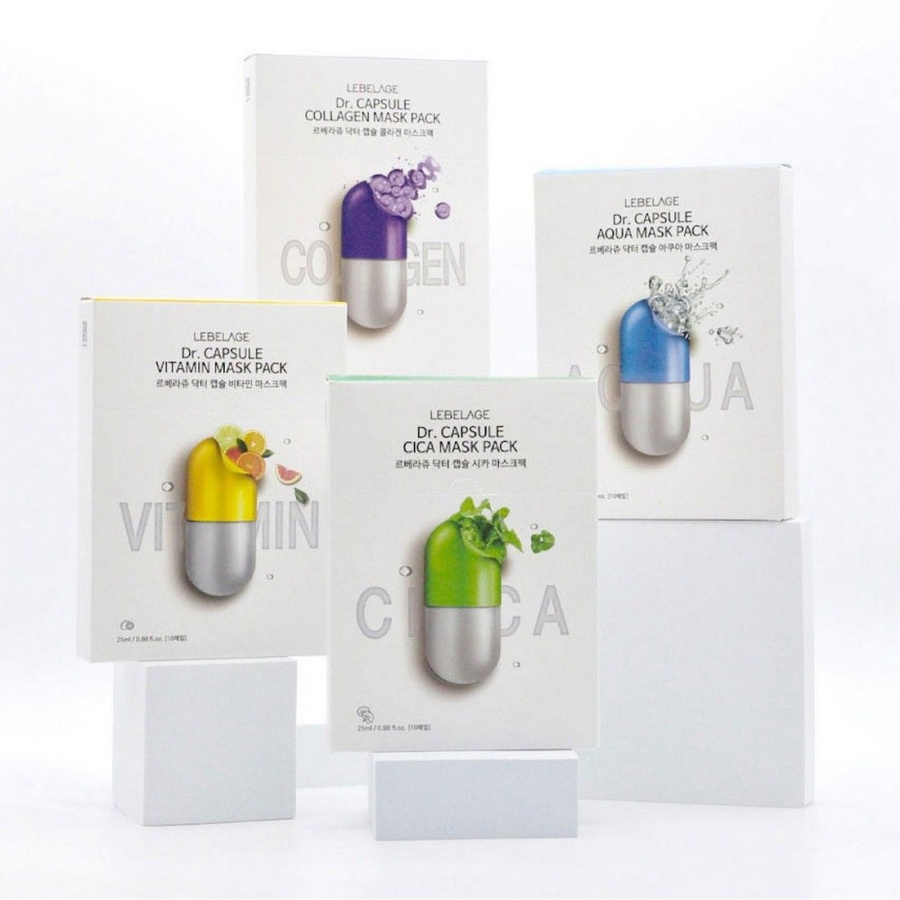 Тканевая маска с морской водой Dr. Capsule Aqua Mask Pack