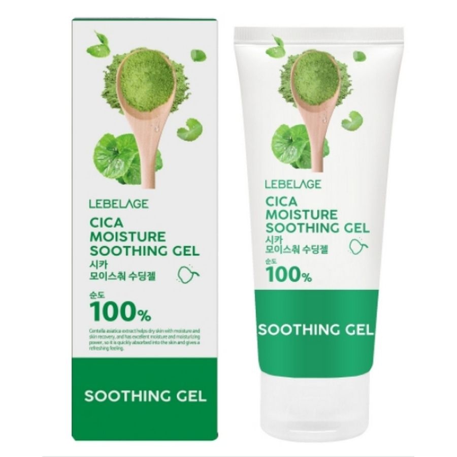 Успокаивающий гель с экстрактом центеллы Cica Moisture Soothing Gel 100%, Lebelage 100 мл