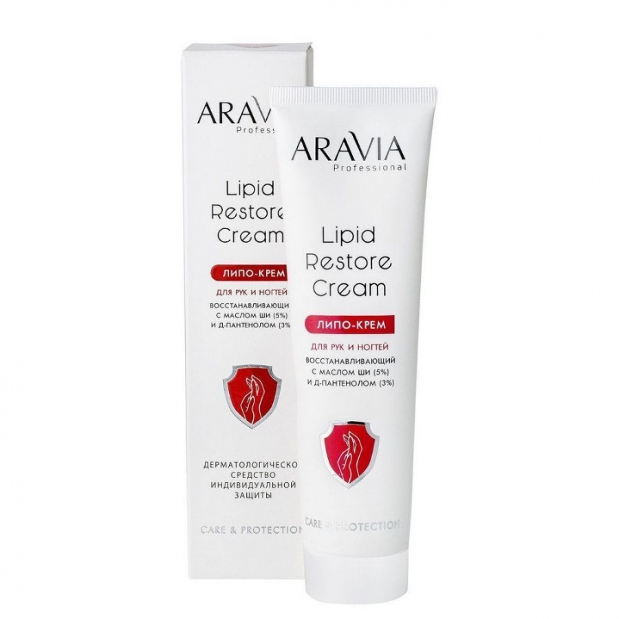 Липо-крем для рук и ногтей восстанавливающий Lipid Restore Cream, Aravia 100 мл