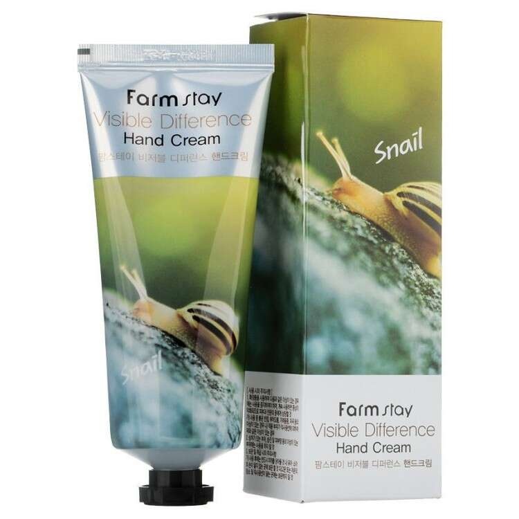 Крем для рук visible differerce hand cream snail, Farmstay, 100 г