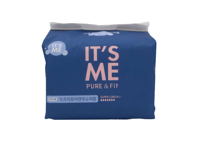 Прокладки женские гигиенические с крылышками ночные, 7 капель Pure & Fit pads superlong, It's Me, 6 шт.