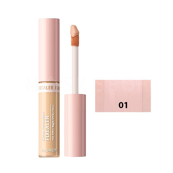 Консилер Cover Perfection Fixealer 01 Clear Beige, THE SAEM, 6,5 г