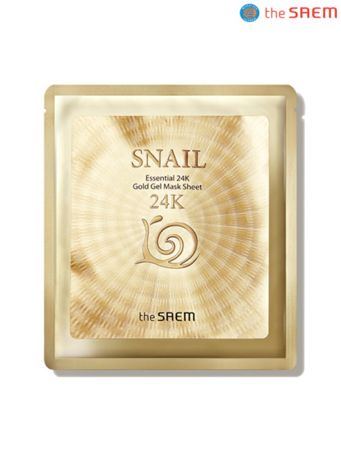 Маска тканевая Snail Essential 24K Gold Gel Mask Sheet, THE SAEM