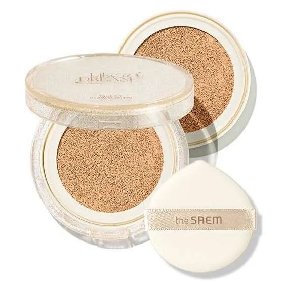 Кушон + запаска True Fit Glow Cushion 21 Oat (set), THE SAEM