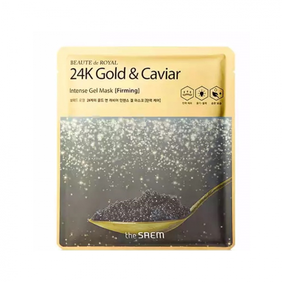 Маска Beaute de Royal 24K Gold & Caviar Intense Gel Mask, THE SAEM