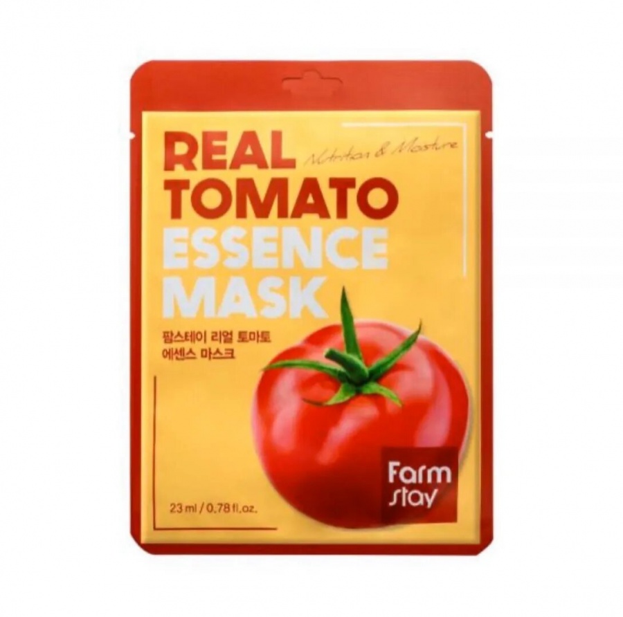 Маска тканевая для лица с экстрактом томата Tomato Mask Sheet, FarmStay, 23 мл