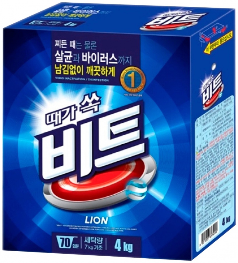 Стиральный порошок Beat, LION, 4,4 кг Стиральный порошок Beat, LION, 4,4 кг