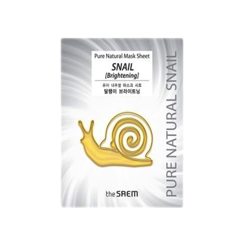 Маска на тканевой основе Pure Natural Mask Sheet (Snail Brightening), THE SAEM