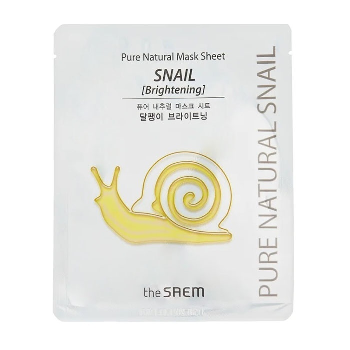Маска тканевая Pure Natural Mask Sheet (Snail Brightening), THE SAEM
